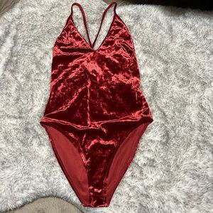 Forever 21 Velvet Body Suit